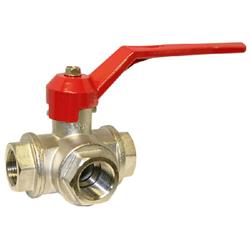 Reduced Bore 3 Way T Port ball valve