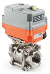 60º Electrically Actuated V-Ball Control Valves with BSP Ends