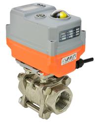 Stainless Steel Ball Valve with AVA Actuator | Screwed  Ends