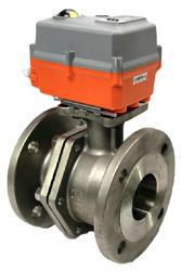 Stainless Steel Ball Valve Flanged PN16 with AVA Smart Actuator 95-265V AC/DC On-Off