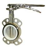 Stainless Steel Wafer Butterfly Valve PTFE Liner