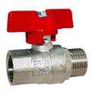 M x F Standard Ball Valve Red Wing Handle WRAS Approved