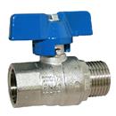 M x F Standard Ball Valve Blue Wing Handle WRAS Approved