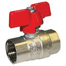 F x F Standard Ball Valve Red Wing Handle WRAS Approved