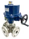 Stainless Steel 3 Way Ball Valve with Sun Yeh Electric Actuator