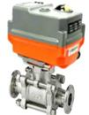 Genebre 2933 | Stainless Steel Ball Valve 3 Piece Hygienic Clamp Ends with Basic AVA Actuator