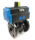 Pneumatic Carbon Steel Ball Valve | Metric Flanged Ends