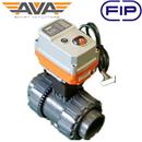 FIP VKD Electric PVC Ball Valve | Viton Seals | AVA Smart Electric Actuator | Modulating 4-20mA 24V | Imperial socket ends
