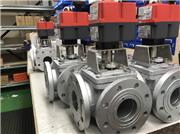 J+J electric actuated ball valves, with cast iron 3 way ball valves J+J electric actuated ball valves, with cast iron 3 way ball valves